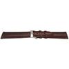 Bracelet Montre - MY-MONTRE - Lézard Fait Main Italie - 14mm (ajust. 12mm) - Marron Foncé - Boucle Acier Inox