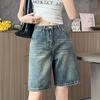 High Street Y2k Свободные джинсовые шорты Женские брюки с высокой талией Сексуальные винтажные милые женские эстетические модные дизайнерские брюки Летние