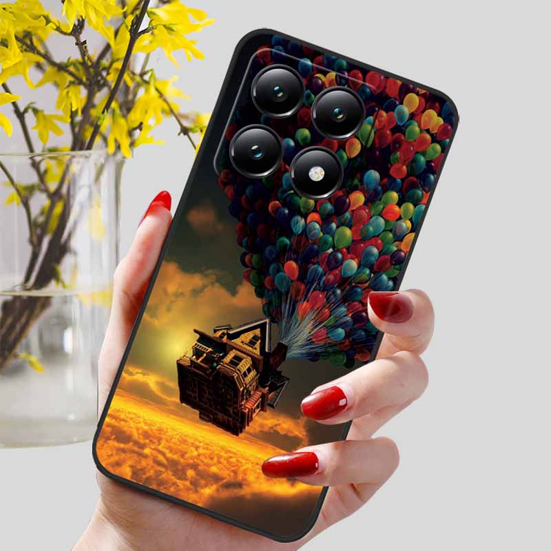 Для Xiaomi 14T / 14T Pro Чехол Модный Черный ТПУ Мраморный Расписной Чехол для Xiaomi 14T Pro Ударопрочный Корпус Capa Силиконовый Мешок 6.67''