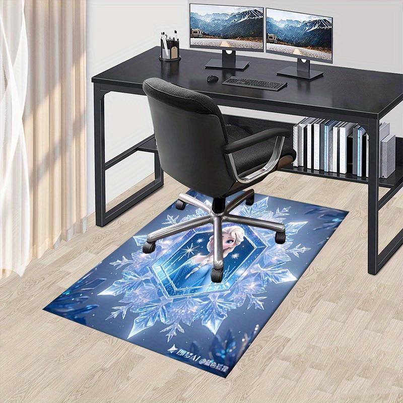 3D-печатный коврик Эльза, Холодное сердце, Снежинка, Противоскользящий коврик для офиса, стирающийся в машине, для гостиной, спальни, офиса - Разные размеры