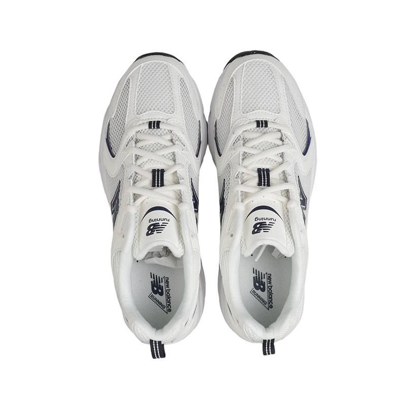 New Balance NB 530 Удобные Универсальные Ткань Синтетическая Кожа Беговые Кроссовки Унисекс Кроссовки Белый Синий U5302ZB