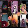 Чехол для телефона серия Monogatari для Samsung Galaxy A13, A21s, A22, A31, A32, A52, A53, A71, A80, A91 Мягкий черный корпус