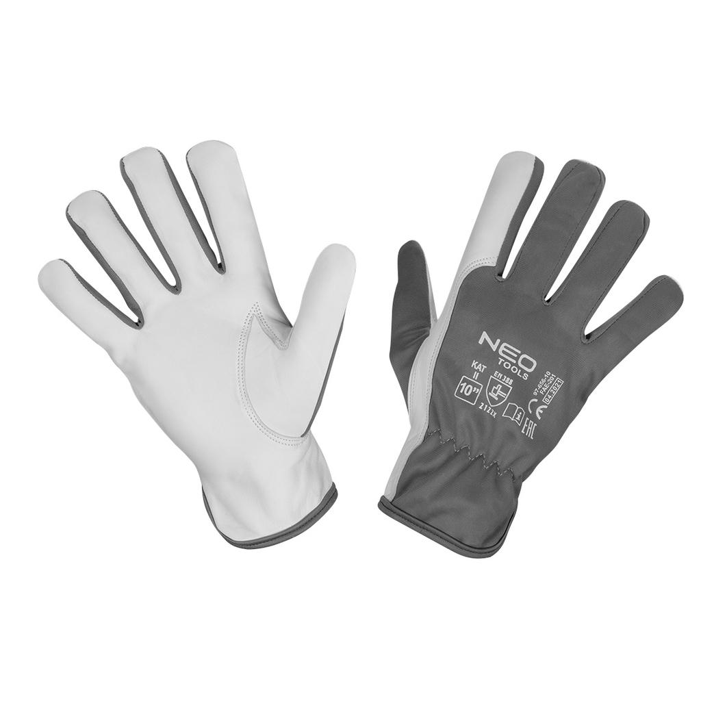 Work Gloves, 2121X, Goatskin, Size 10", CE