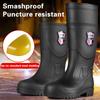 Manufacturer Factory Fashion Rubber Rain Boots Waterproof Steel Toe PVC Rain Boots