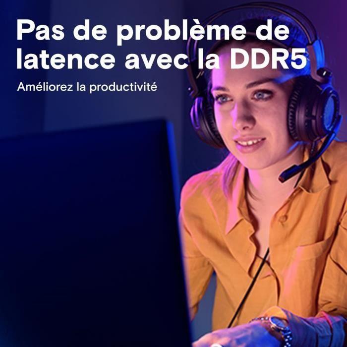 Mémoire RAM - CRUCIAL - CT2K12G56C46S5 - 24 Go - DDR5 - 5600 MHz