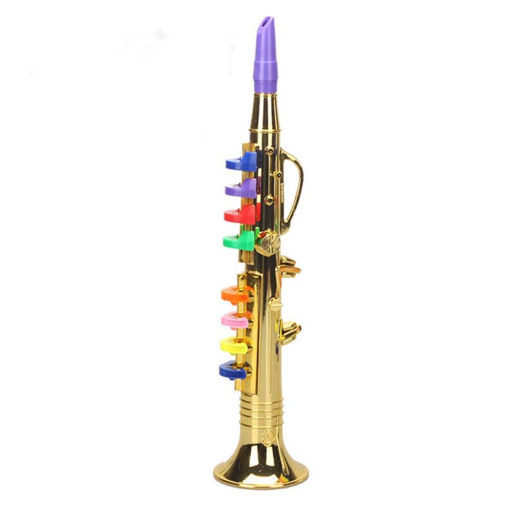Simulated Musical Kids Saxophone Toy Silver Gold Musical Instruments For Toddler
