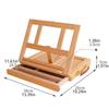 Beech Wood Portable Wooden Table Easel Multifunction Oil Paint Easel  Outdoor Painting