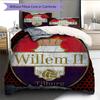 Виллем II Тилбург Комплект постельного белья с рисунком Одеяло Домашний декор Подарок (1 пододеяльник + 2 наволочки без наполнителя)