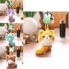 Animal Plush Cat Doll With Pp Cotton Filling For Bag Decoration And Gift