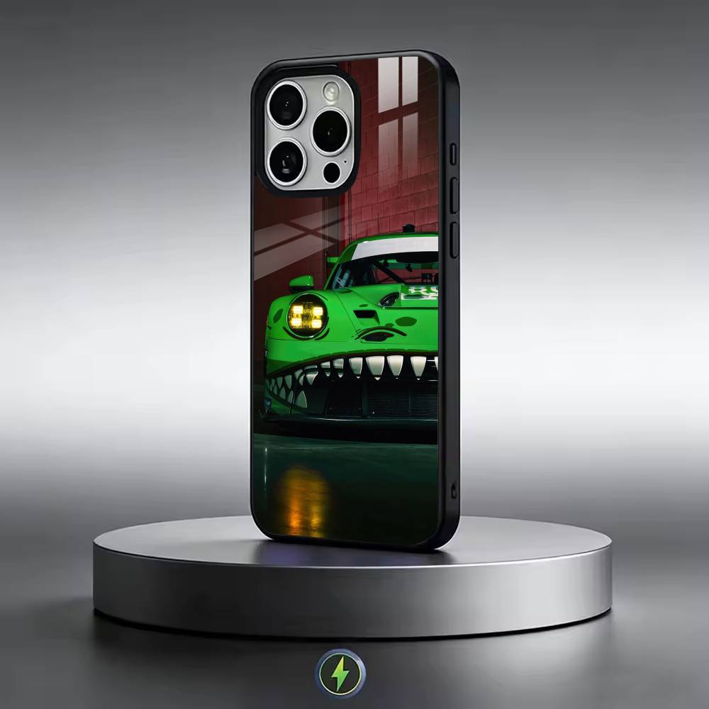 Чехол для телефона с изображением автомобилей GT3 Для iPhone 17, 16, 15, 14, 13, 12, 11 Plus, Pro Магнитный Для Magsafe Беспроводная зарядка