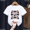 Skull Coquette Bow Halloween Skeleton Spooky Graphic Printed TShirt Boys Funny Halloween Party Costumes Girls T Shirt Tops