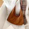 Retro Suede Bag Autumn and Winter New Commuter Tote Bag Women's Large-capacity Lazy and Relaxed Shoulder Bag