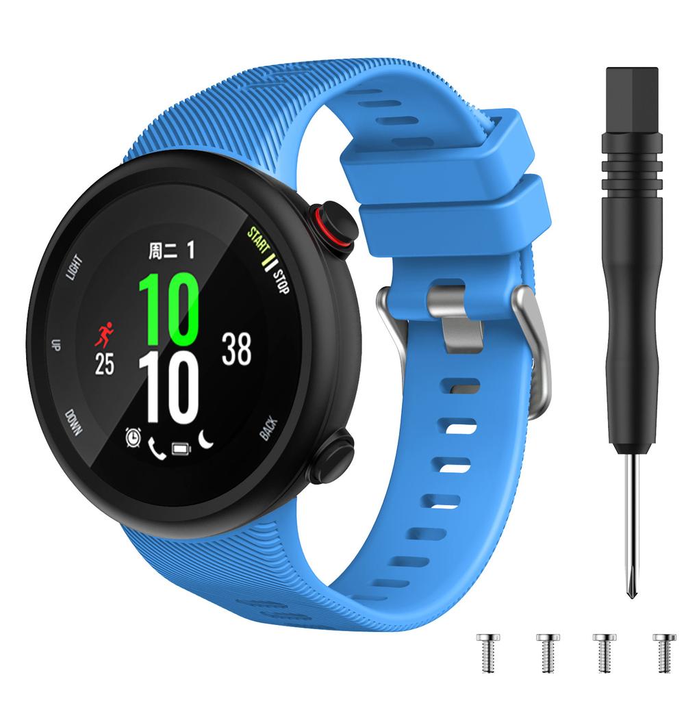 New Silicone Smart Watchband For Garmin Forerunner 45 45s Sport Wristband Strap with Tool For Garmin Swim 2 Bracelet Accessories