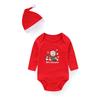 2 dona chaqaloq Rojdestvo liboslari to'plami Chaqaloq qizil Santa Klaus uzun yengli kombinezon shlyapa Pingvin yoqimli yangi tug'ilgan chaqaloq kiyimlari Onesies Pijama sovg'alar Bodysuits