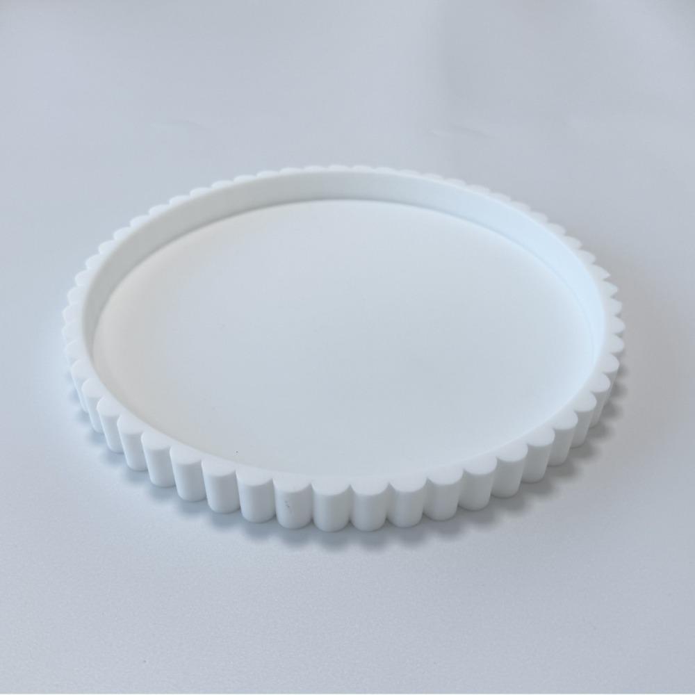 Wavy Edge Modern Decorative Tray Round Shape Multifunctional Tray New Storage Tray Coffee Table