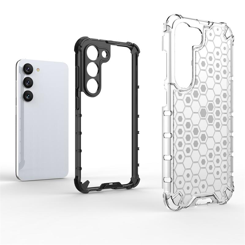 Сотовая ударопрочная для Samsung Galaxy S23 Чехол Бронированный Capa S23 Plus Ultra S22 S21 S23 FE S20 Чехол Прозрачный TPU PC Защита