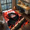 Sasuke Uchiha Curse Mark Transformation Rug Carpet Large Area Rug Non Slip Washable Floor Mat Gamer Room Bedroom Home Decor