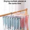 2 шт. вешалки для сушки носков, прищепки, прочные ветрозащитные вешалки для сушки нижнего белья, вешалки для сушки носков