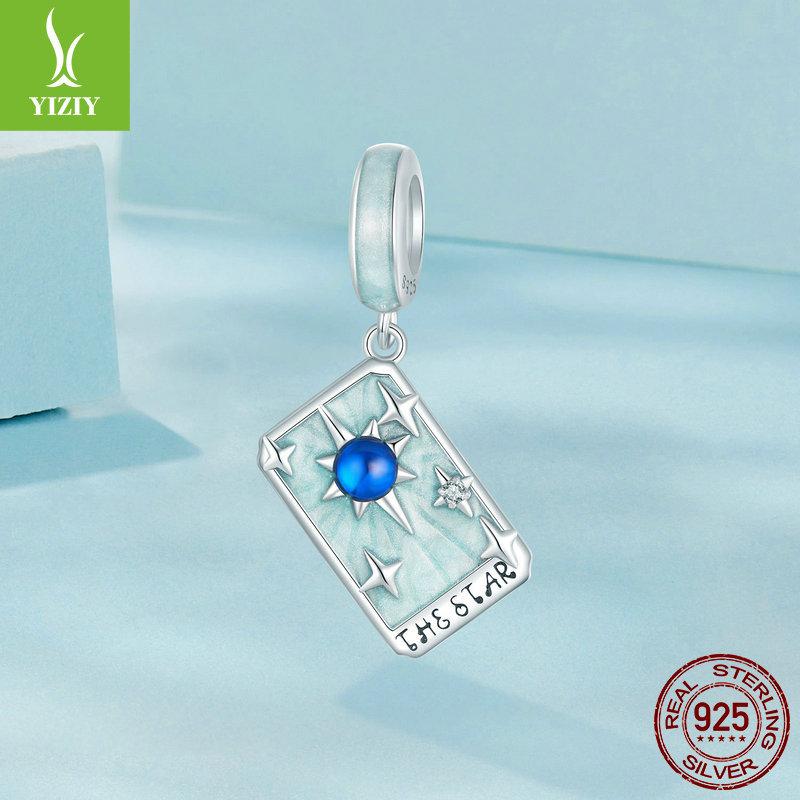 Звезда Таро Подвеска Аксессуары для DIY, Мистический Ветер S925 Стерлинговое Серебро Браслет Из Бусин.