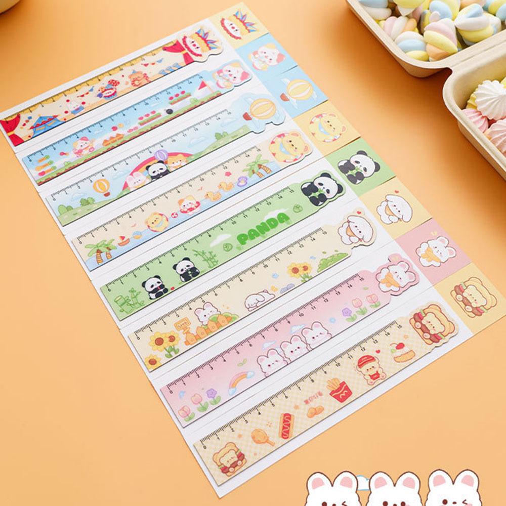 1 шт. Животные Kawaii Канцелярские принадлежности сгибаемая линейка мультфильм Рисование Офис Школьная прямая пластиковая линейка