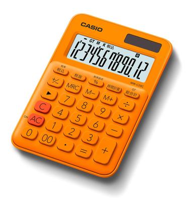 Casio Калькулятор цветной оранжевый 12-значный Mini Just Type MW-C20C-RG-N