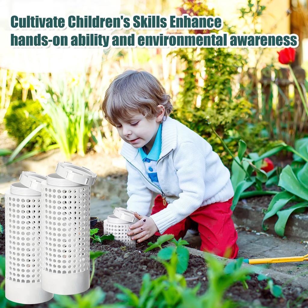 Компостный ящик Подземный компостер Круглая конструкция с защитой от запаха Уличный подземный компостный контейнер Декомпозер садовых и дворовых отходов