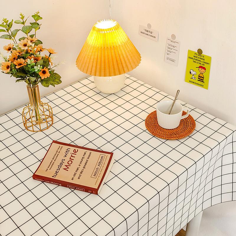 Small Fresh Student Flannel Tablecloth Desk Bedside Table Coffee Table Cover Cloth Photo Background Picnic Cloth