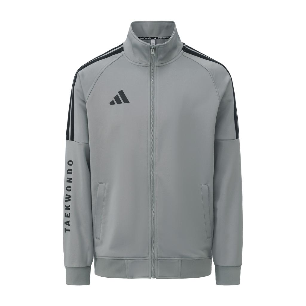 adidas Классический ретро спортивный костюм для тхэквондо с 3 полосками, унисекс, TR30JR1TK-GYB+TR30P1R1TK-GYB