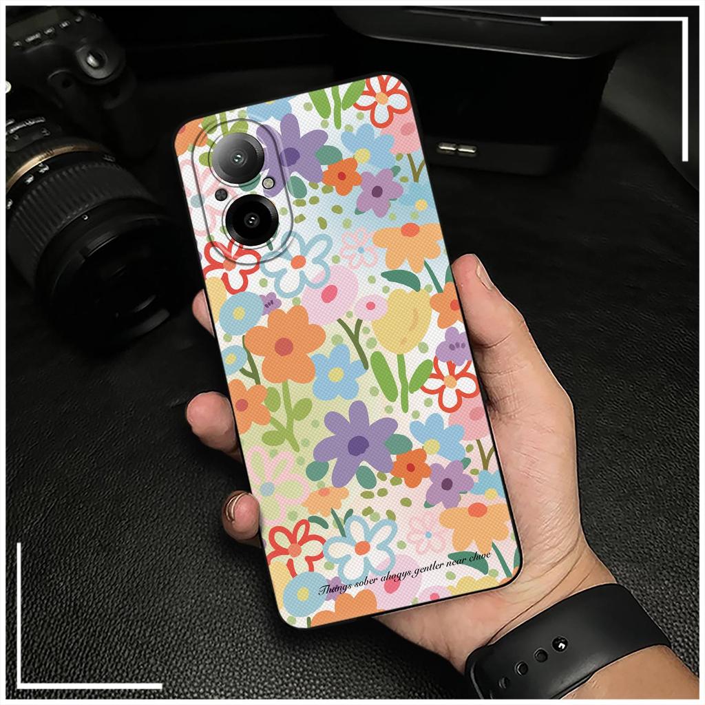 TPU Cartoon Phone Case For Realme C67 4G/Realme12 Lite Oil Painting Waterproof Silicone Durable Back Cover Anti-dust
