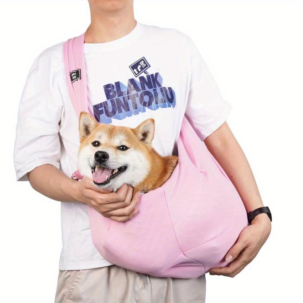 Дышащая и портативная переноска-переноска для маленьких домашних животных — сумка через плечо большой вместимости с регулируемым ремнем, идеально подходящая для путешествий и активного отдыха