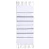 Quick Dry White Turkish Cotton Woven Square Beach Dish Towels Striped Pattern Disposable Antimicrobial Hypoallergenic