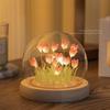 Day Gift Home Ornament Artificial Flower Luminous Table Lamp Bedside Sleep Lights Tulip Night Light