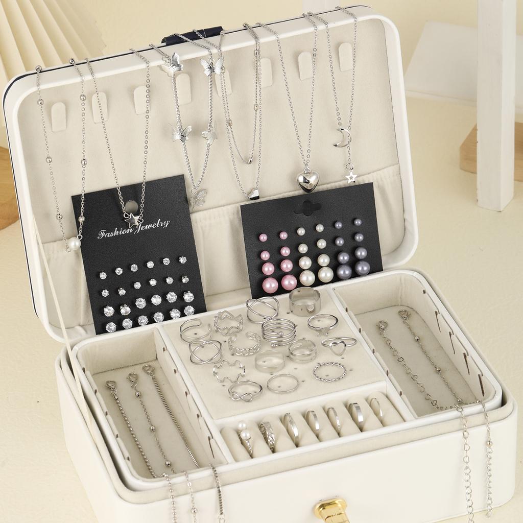 ЕСЛИ МЕНЯ 81 шт. Винтажные элегантные серьги-подвески с имитацией циркона в виде бабочек, кольцо, ожерелье, браслет для женщин, набор украшений для повседневной носки