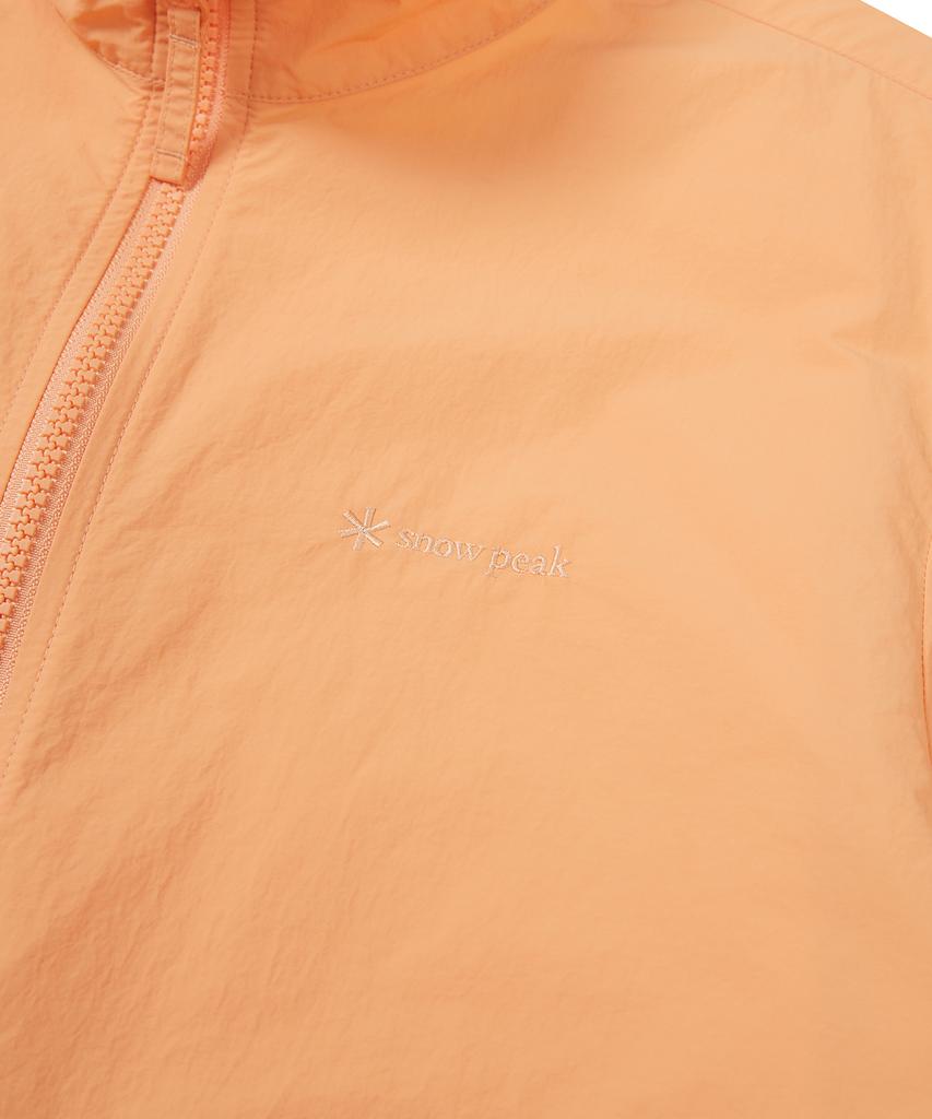 Snowpeak Apparel Таслан Женская тканая ветровка с воротником-стойкой Светло-оранжевая (S24Mwlwb51)