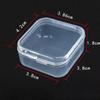 Small Clear Beads Storage Container Box with Hinged Lid for of Items, Crafts, Jewelry,