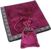 Tarot Cloth with Large for Tarot Oracle 65cm X 65cm Anti-Slip, Velvet, Cards, Cards, Beginners, (Purple)