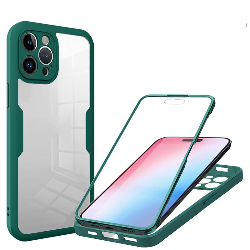 360 Full Body Protection Clear Case For Redmi Note 11 Pro 11S Note 12 Pro Note 12S Double Sided Front Screen Shockproof Cover