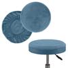 Elastic Bar Round Stool Cover Thickened Seat Chair Slipcover Soft Round Chair Cover