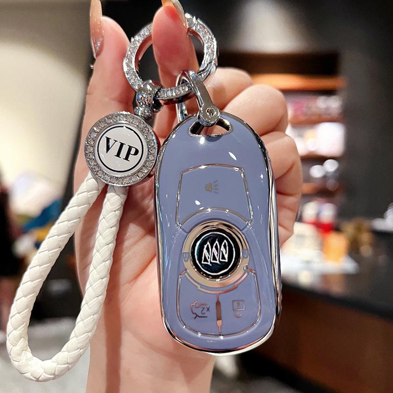 Премиальный чехол для ключей для автомобилей Buick Regal, Envision, GL8, LaCrosse, Enclave, GX и Weilan 7 - Женская сумка-ракушка с пряжкой