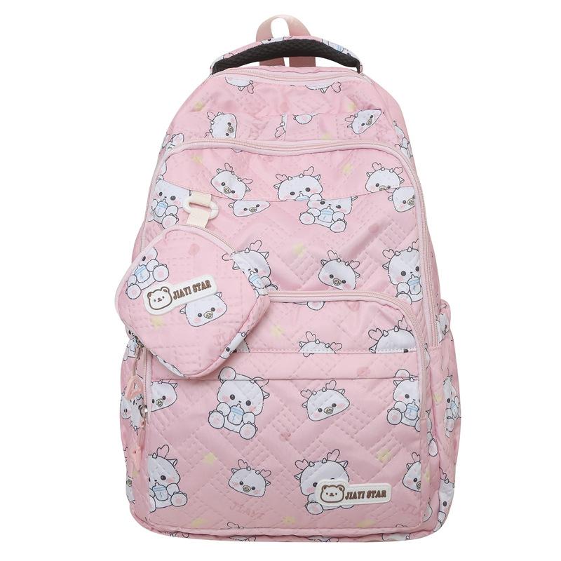 Female Schoolbag Printed Backpack Student Large Capacity Backpack