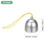 METERXITY 12-Piece Set Hanging Bells, Small Decorative Bells, Vintage Jingle Bells, Hanging Bell Pendants for Christmas, Home, Window, Door, and