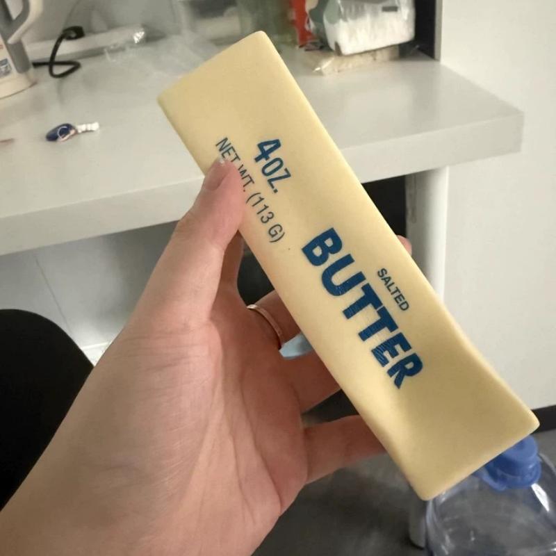 Soft Slow Rebound Butter Stick Squeeze Toy Fidget Silicone Stress Reducing Cheese Stick Gadget Fun Anti-Anxiety Gift