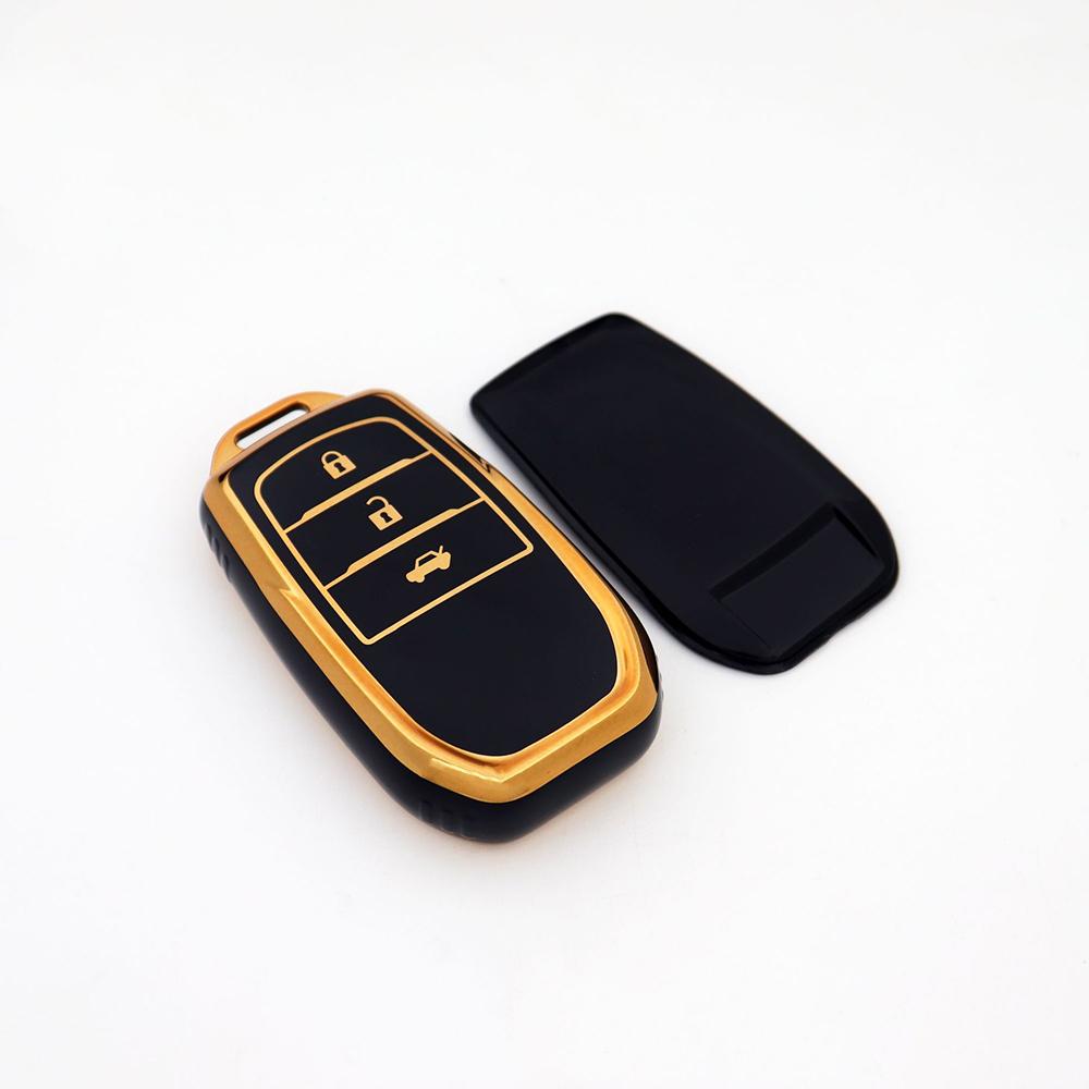 Чехол для автомобильного ключа из ТПУ для Toyota Corolla Se Camry 50 55 Tlc200 Yaris Land Cruiser Prado150 Rav4 Venza Sienna 2/3/4 Кнопки Брелоки