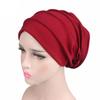 Soft Hair Loss Headscarf Beanies Sleep Caps Head Wrap Chemo Hat Women Turban Hat Muslim Hijabs
