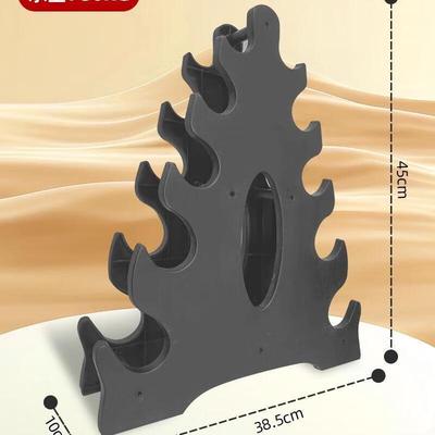 5-Tier Plastic Dumbbell Rack