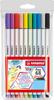 STABILO Water-Based Pen 68 Brush, 10-Color Set, 568-10-11