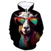 3D Sheep Printing Hoodies For Men Animal Goat Graphic Hooded Sweatshirts Kid Funny Cute Streetwear Pullovers Women Hoodie