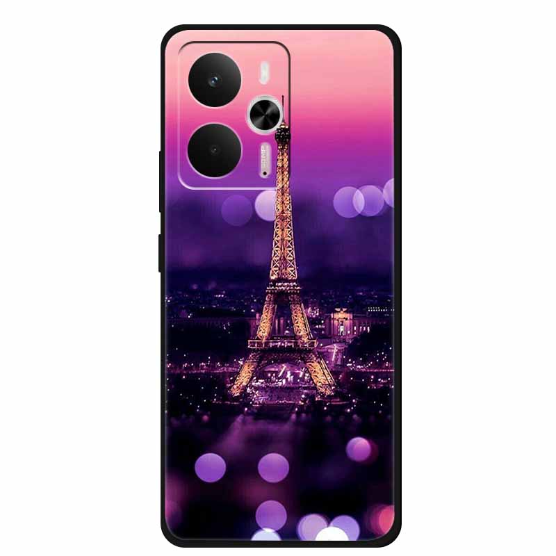 For Realme 14 5G Case Realme14 Coque 6.67" Black Silicone Soft TPU Phone Case For Realme 14 2025 Back Cover Case Shell Funda Cat