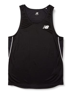 Беговая майка New Balance без рукавов, дышащая, для M (JMTR9052) Быстросохнущие Мужчины, Черный,
