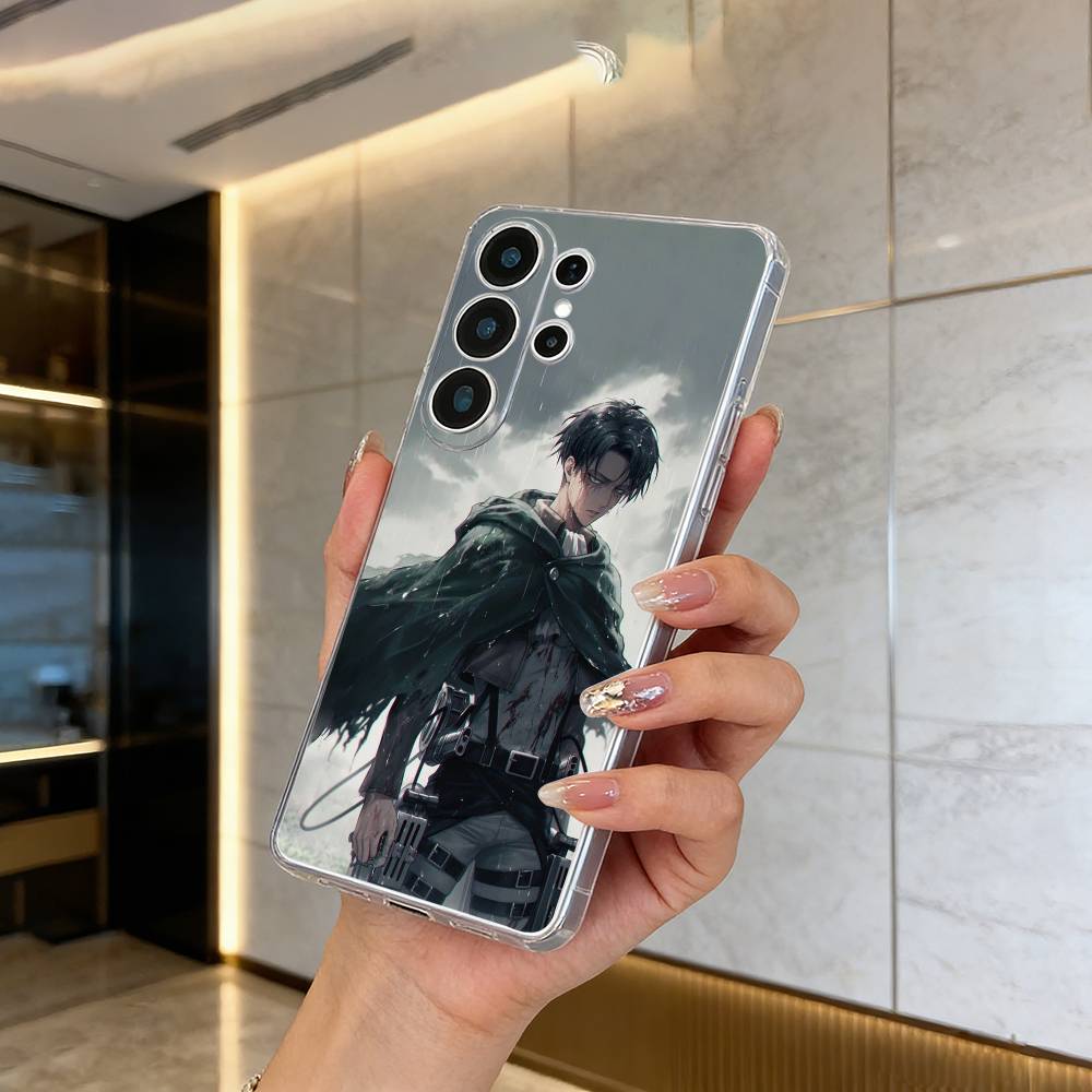 A-ttack -on -Titan -Eren Y-Yeager Phone Case For Samsung S25,S24,S21,S22,S23,S30,Ultra,S20,Plus,Fe,Lite Transparent Cover